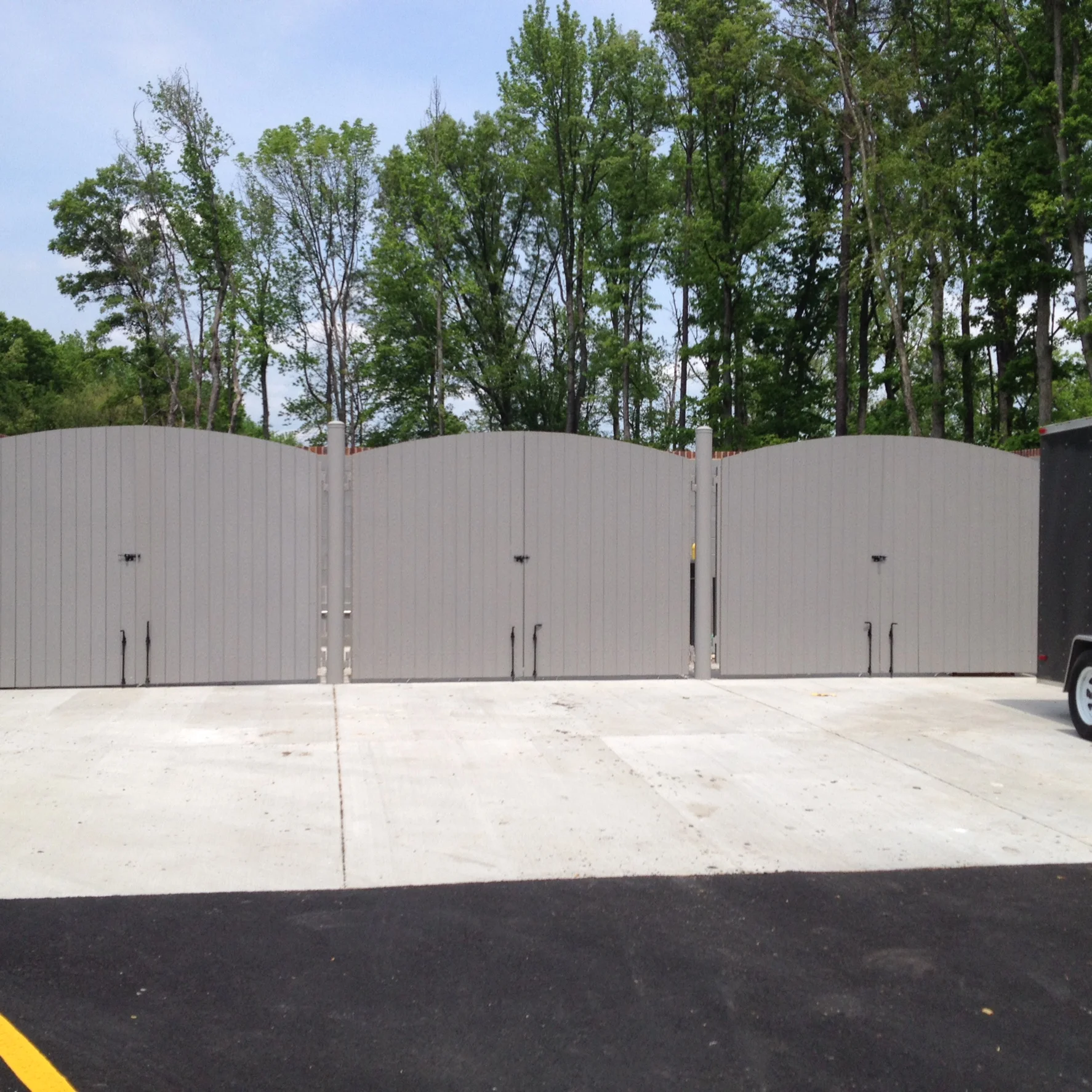 Commercial dumpster enclosure