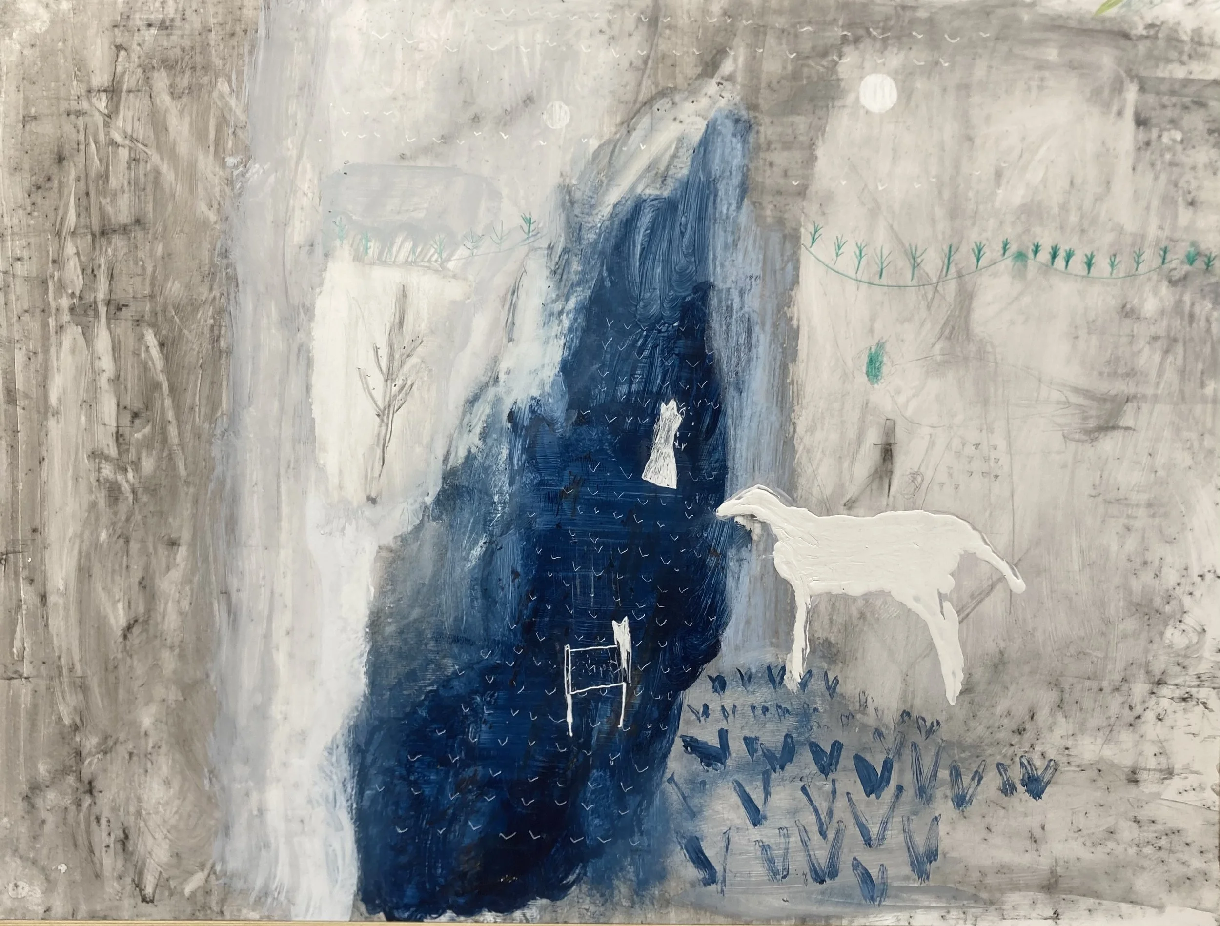 White Meadow, 20X26, Gouache, Acrylic, Graphite on Paper, 2023.jpg
