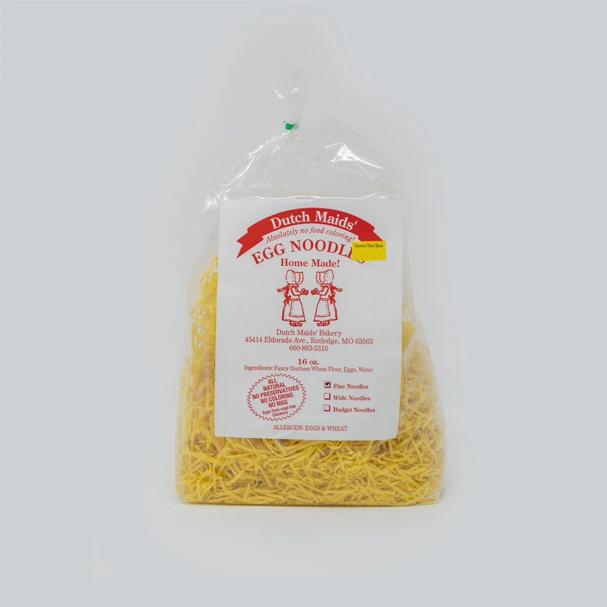 Dutch Maids Egg Noodles Fine