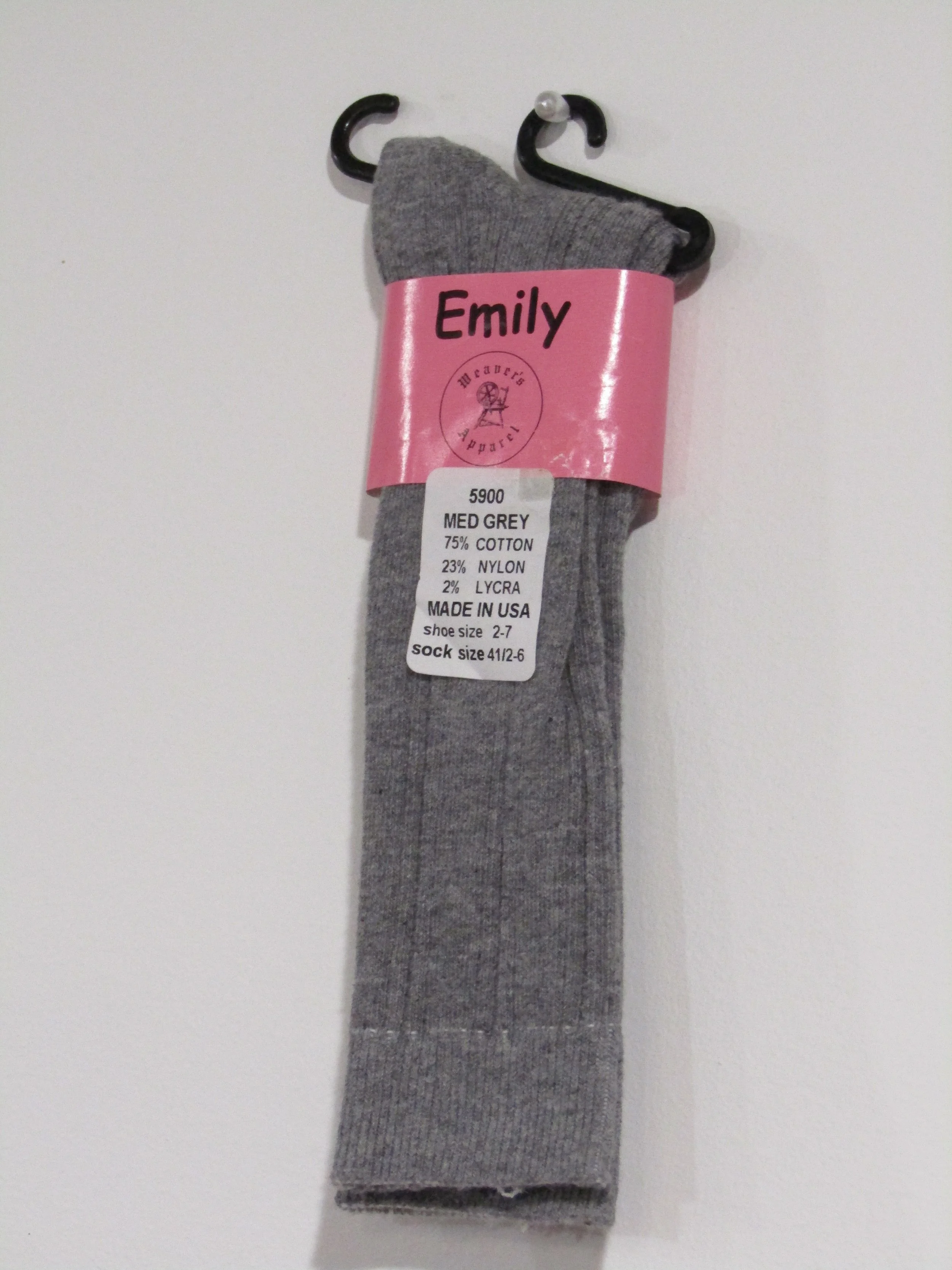"Emily" Medium Grey Sock 5900