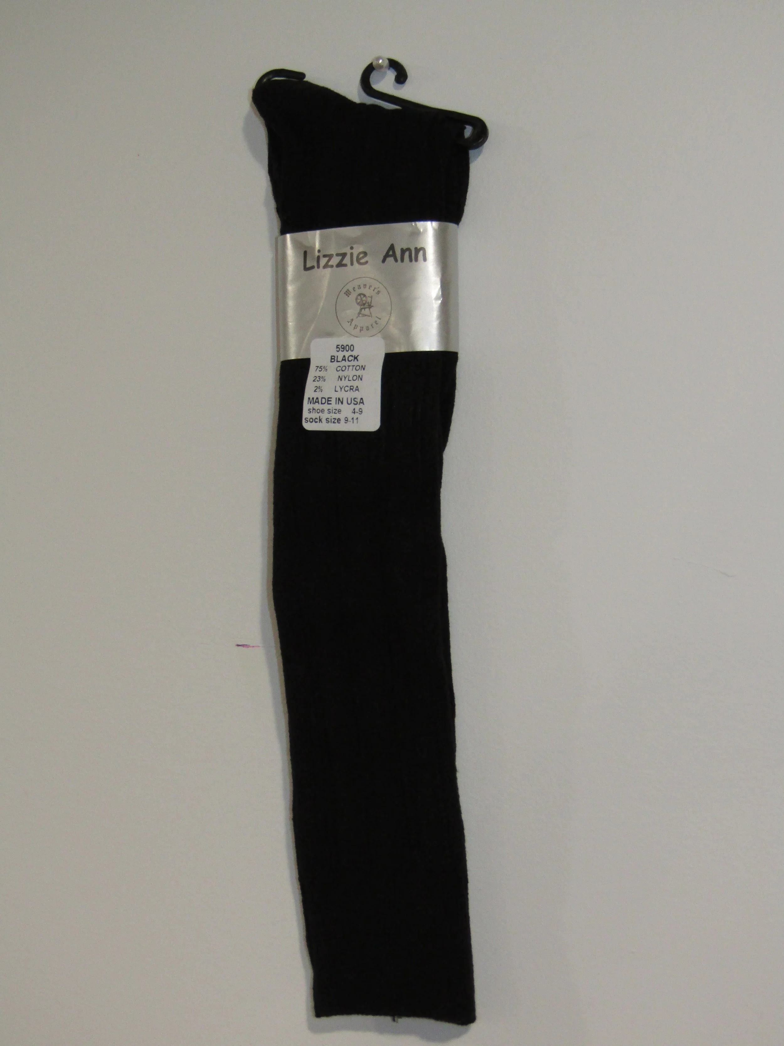 "Lizzie Ann" Black Sock 5900