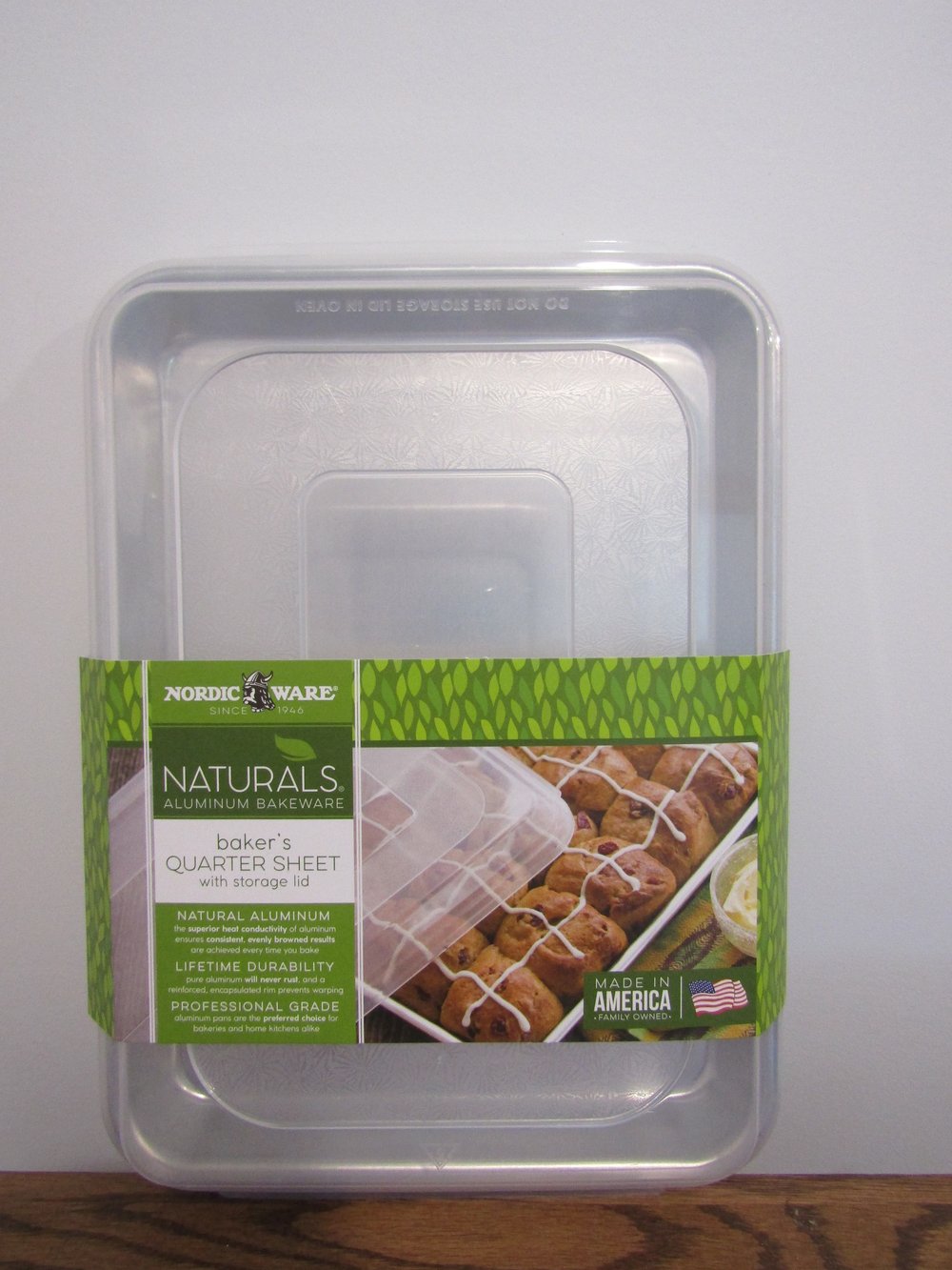 Nordic Ware Naturals Baker's Half Sheet Baking Pan with Storage Lid