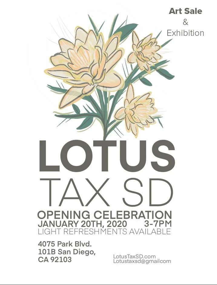 Lotus Tax SD Opening: Exhibition &amp; Art Sale