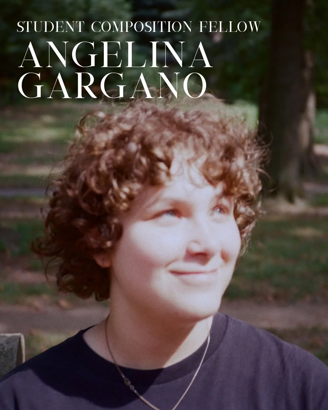Last but not least, we are excited to announce our partnership with @angelinaagargano through the student composition fellowship!

Angelina was selected to compose an original score for the work created by Student Choreographic Fellow, Isabella Llore