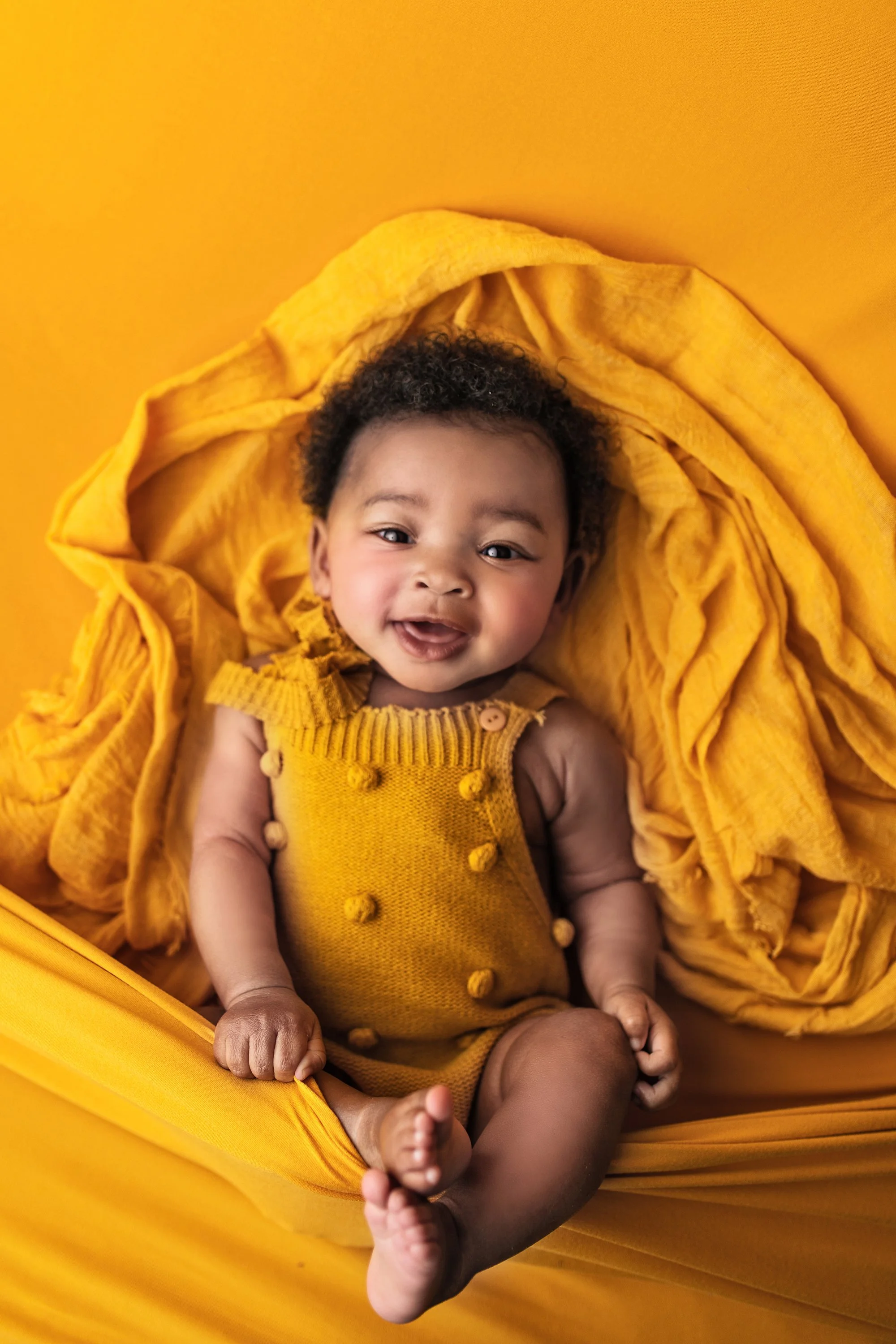 Milestone photo shoot in Ponte Vedra FL with luxury baby photographer using a clean modern style