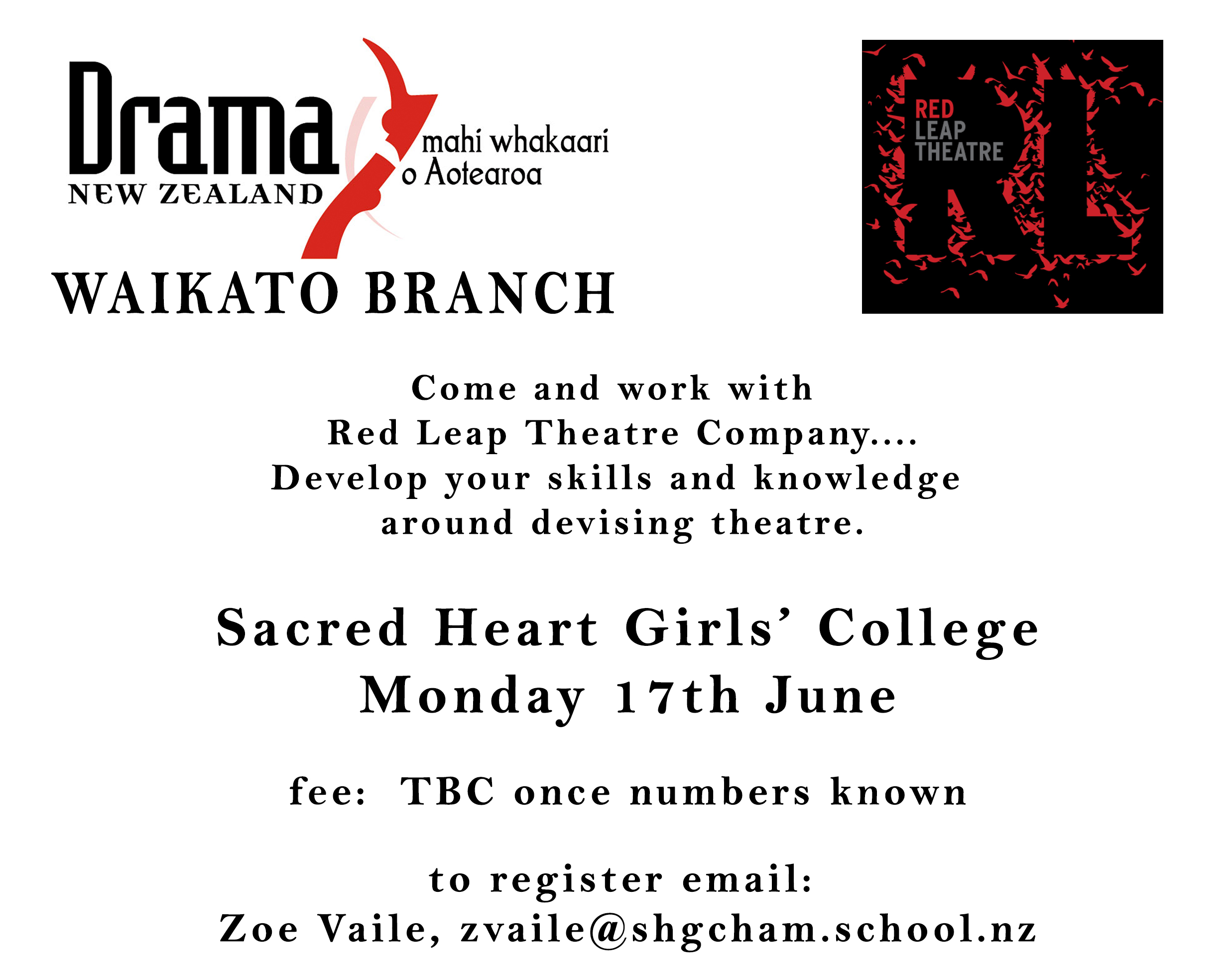 Waikato DNZ &amp; Red Leap Theatre present