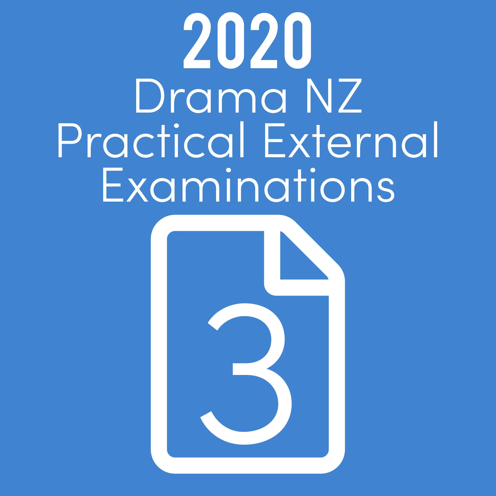 2020 Drama NZ External Practice Exam - Level 3