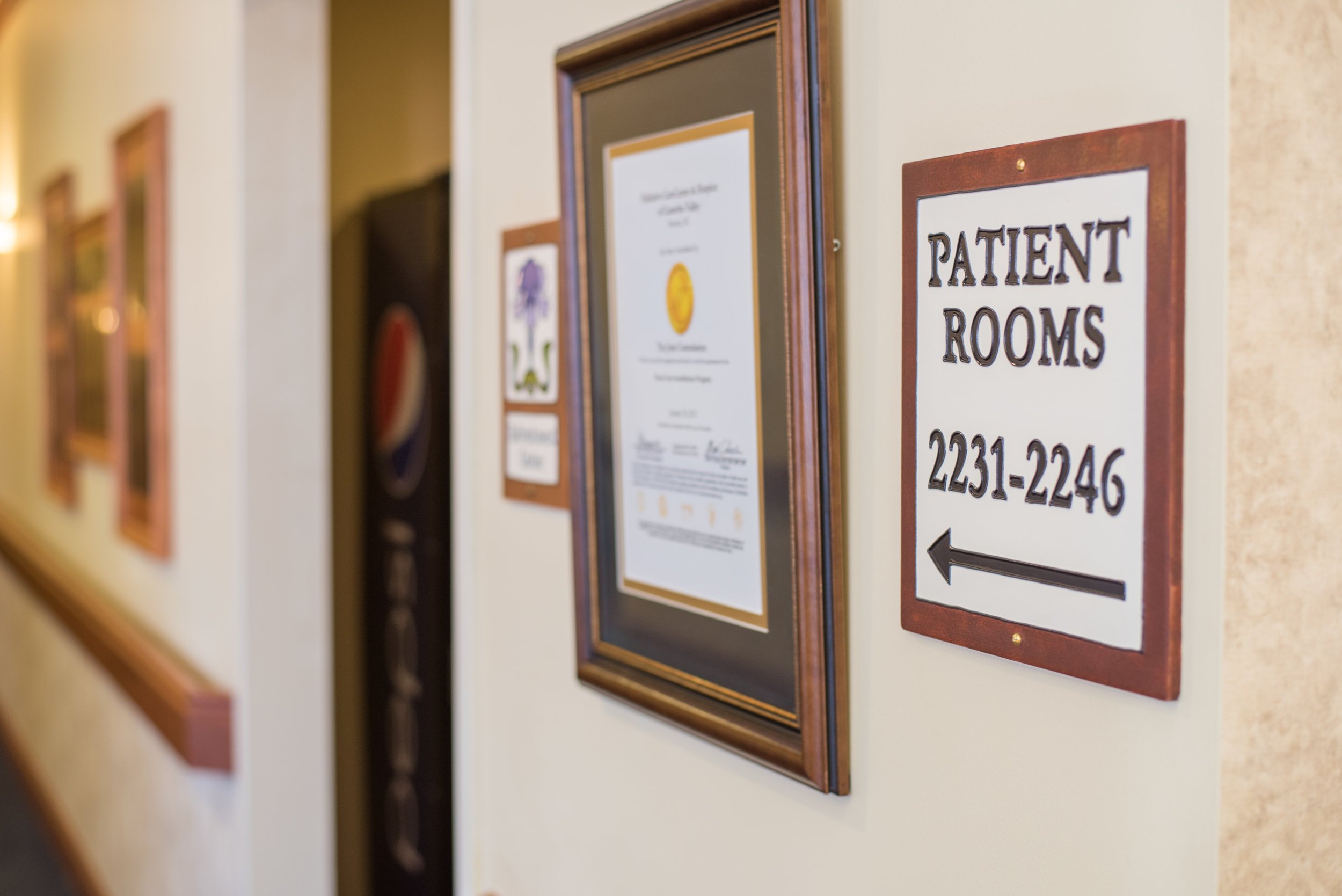 Catawba Valley Hospice House Patient Rooms Sign.jpg