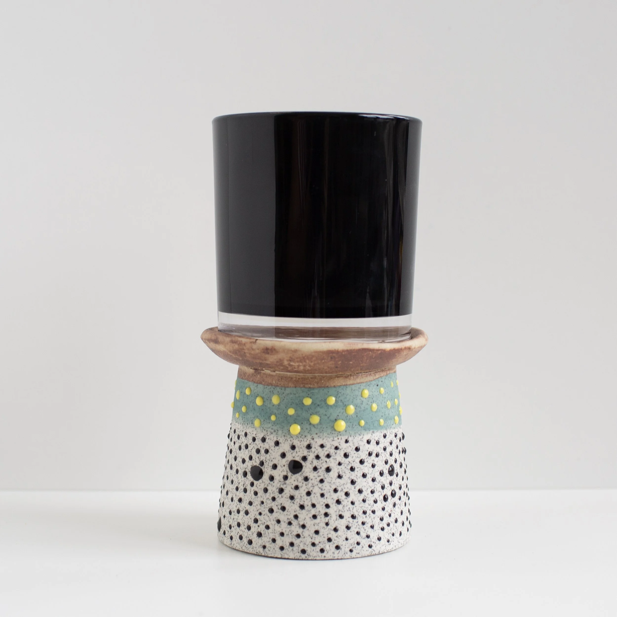 a mano-louisa podlich-clay-candle pedestal-handmade-1.1.jpg