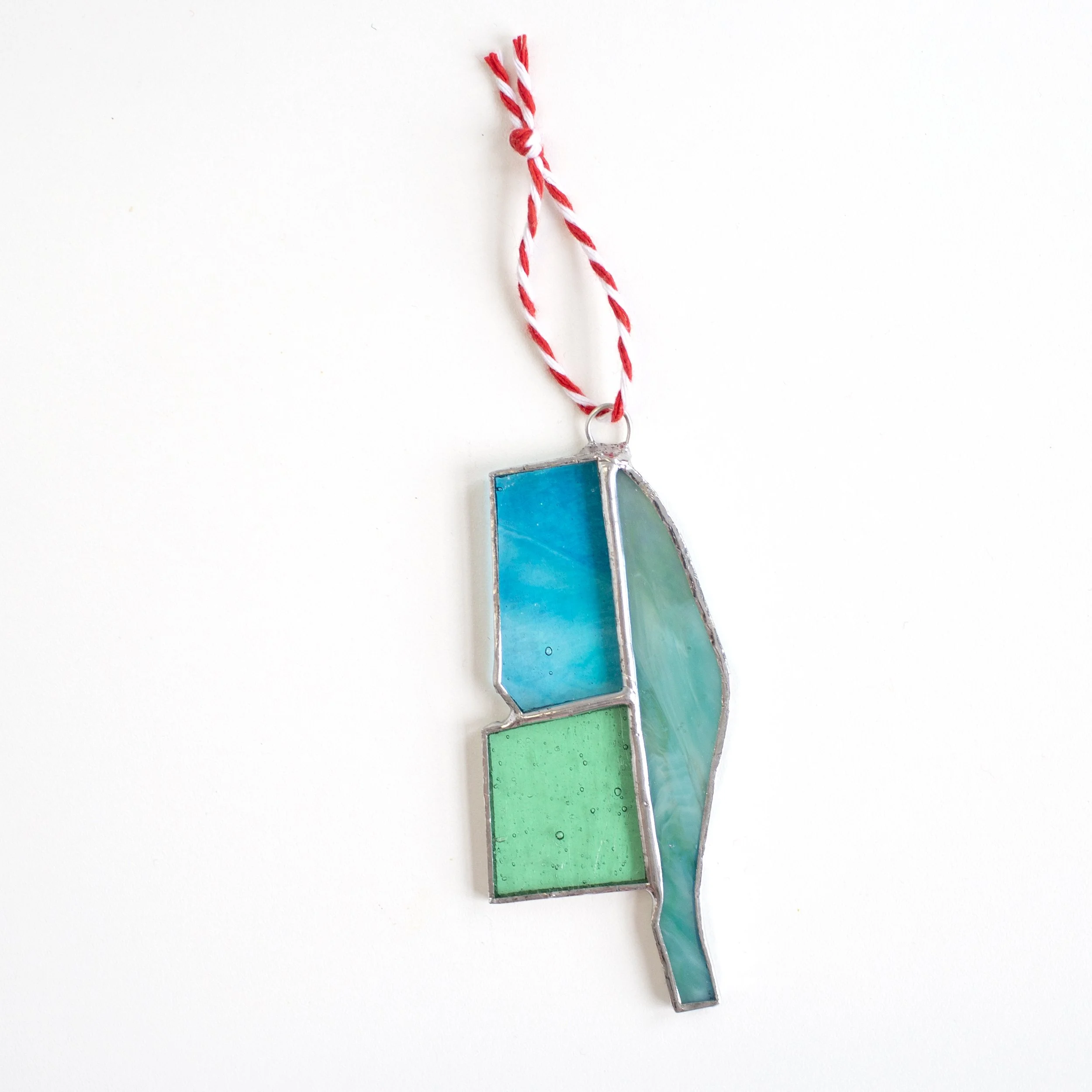 Abstract Stained Glass Ornament #1