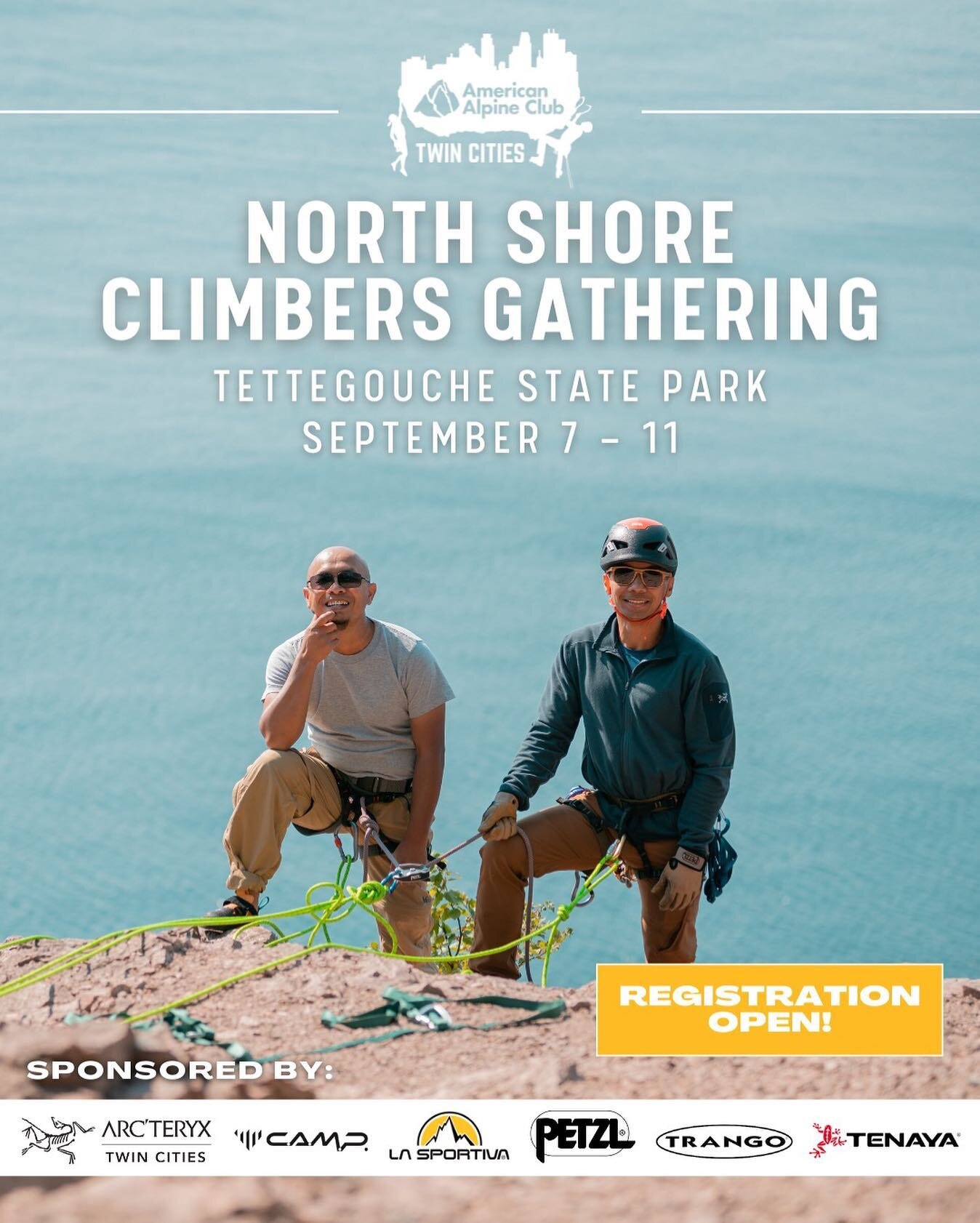 Registration is open for the 2022 North Shore Climbers Gathering! Join us from September 7&ndash;11 in Tettegouche State Park to get to know other climbers, build community, enjoy the outdoors together, and get more experience with climbing. Climbers