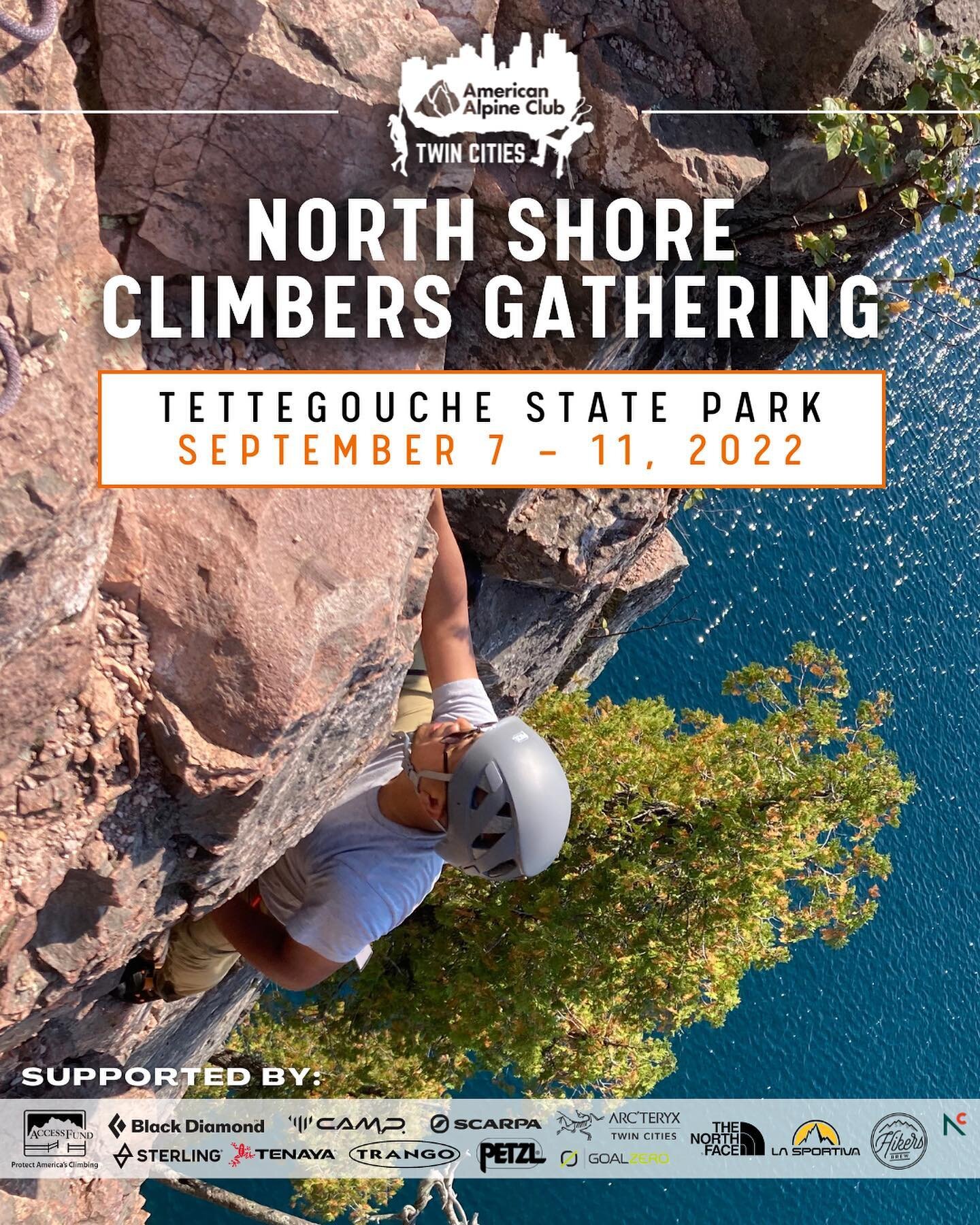 Register for a clinic at the 2022 North Shore Climbers Gathering! Join us from September 7&ndash;11 in Tettegouche State Park to get to know other climbers, build community, enjoy the outdoors together, and get more experience with climbing. Climbers