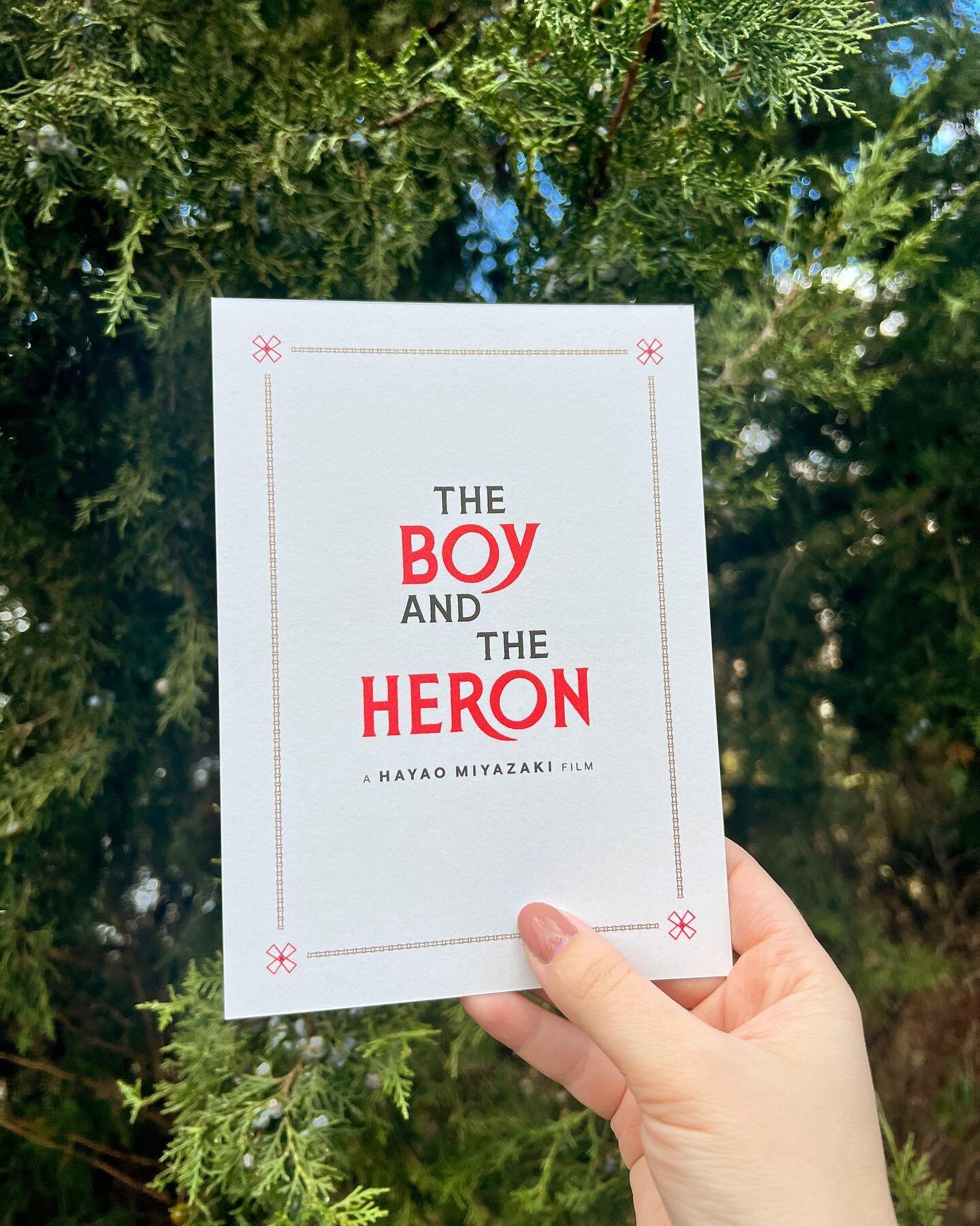 Congratulations to Hayao Miyazaki, Studio Ghibli and GKIDS for the best animated feature nominations for 🪟🌳THE BOY AND THE HERON 🌳🪟we are rooting for you today!

Back in November we had the immense honor to produce limited edition giveaway riso p