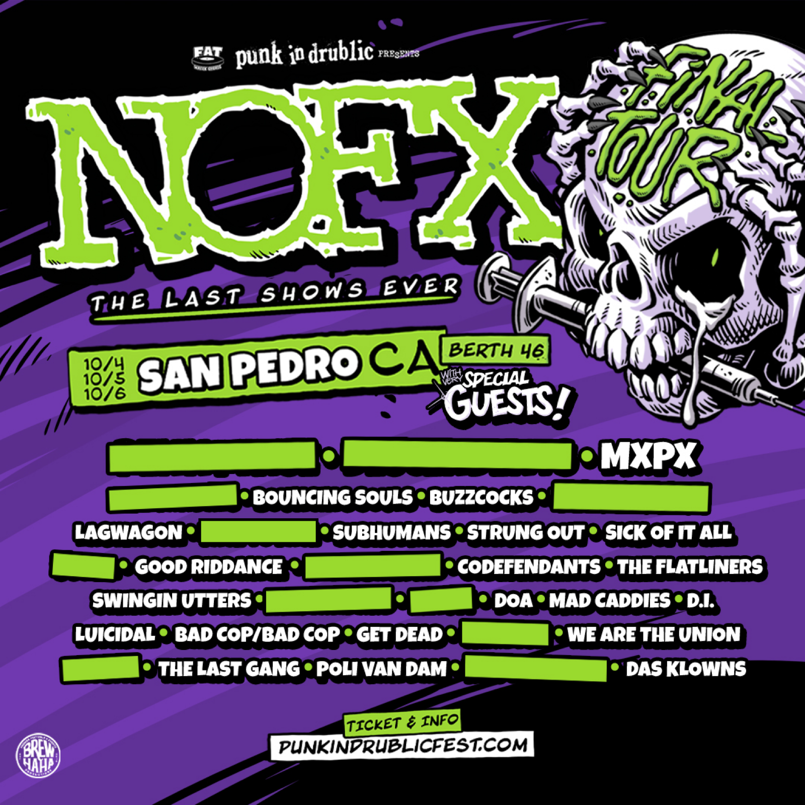 NOFX Farewell Tour - San Pedro/Los Angeles!