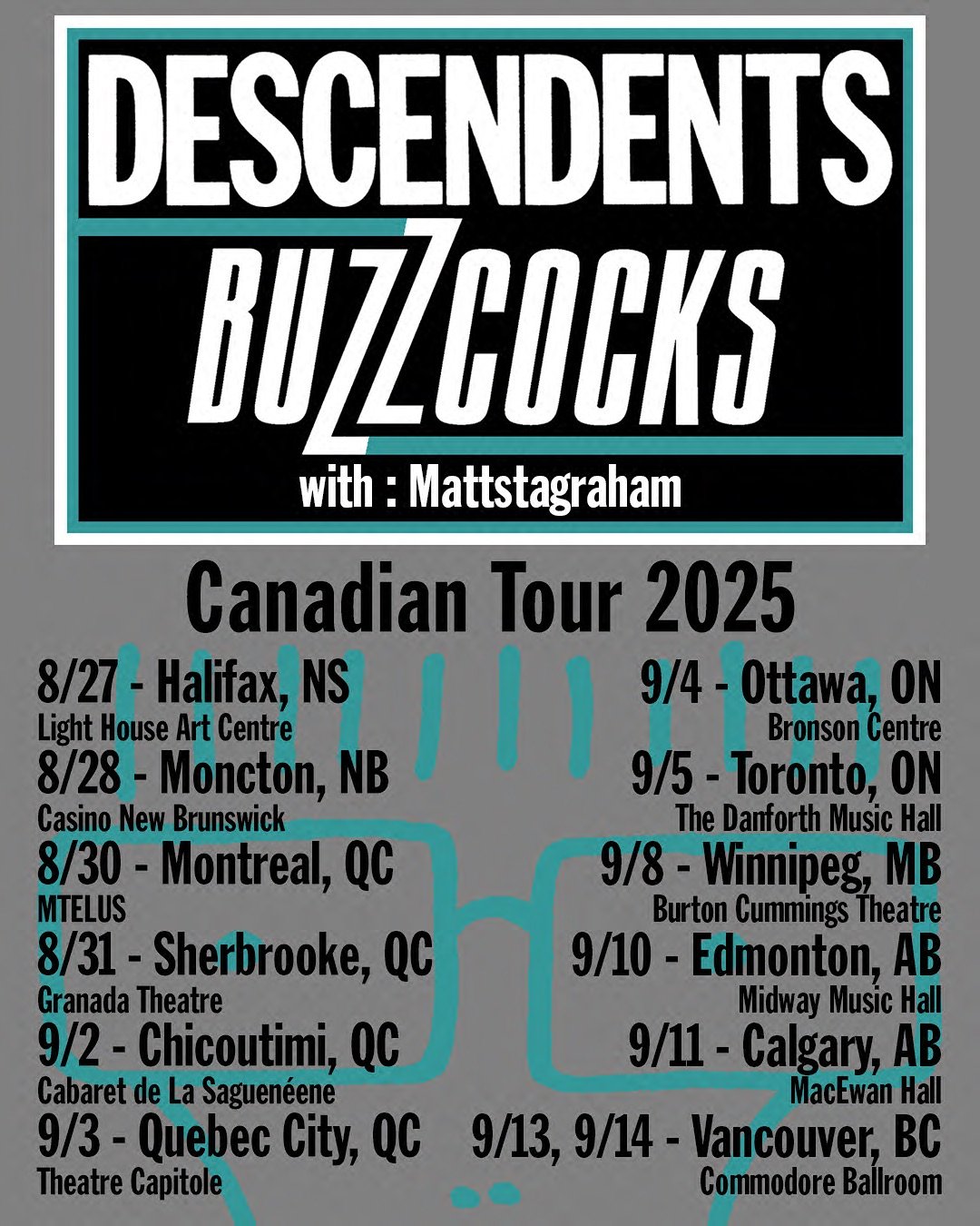 Canadian Tour with The Descendents!