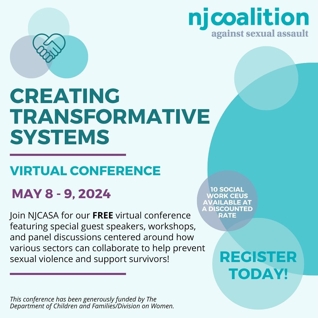 May 8-9 NJCASA is holding a free virtual conference, Creating Transformative Systems!

We&rsquo;re excited to share that Tonjie, our Founder and Executive Director will be representing  eleven24 as a featured panelist. 

The link to register can be f