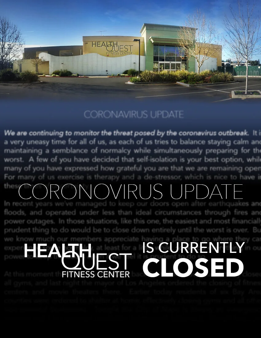 HQ CORONAVIRUS UPDATE - CLUB CURRENTLY CLOSED