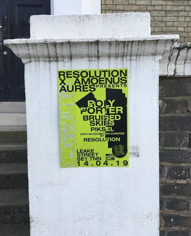 Resolution x Amoenus with Roly Porter, Bruised Skies and Piksel. Artwork by Liam Cosford, tickets running low, link in bio.⁣
.⁣
.⁣
.⁣
.⁣
.⁣
.⁣
.⁣
.⁣
.⁣
.⁣
.⁣
.⁣
.⁣
.⁣
.⁣
.⁣
.⁣
.⁣
.⁣
.⁣
#resolution #resolutionevents #music #livemusic #surroundsound #a