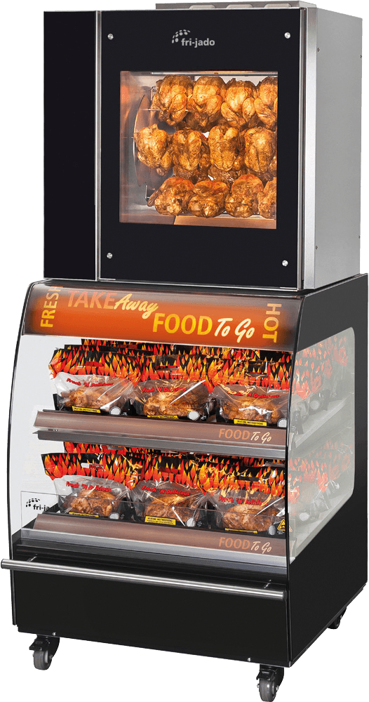 Fri-Jado Space Saver TDR rotisserie plus merchandiser