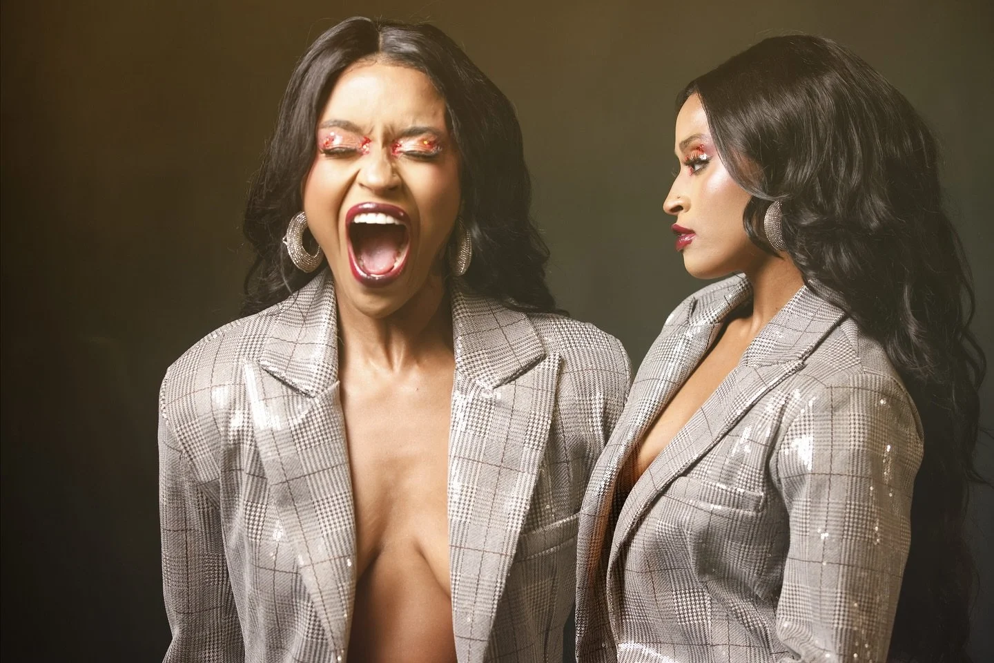 Some days I just want to scream through the pain and when I&rsquo;m done I walk it off like nothing ever happened. 

***Thank you @anthonylamothephotography for teaching me double exposure! 

Model: @blusbeautybar 
Makeup: @imanid.artistry 

#modelof