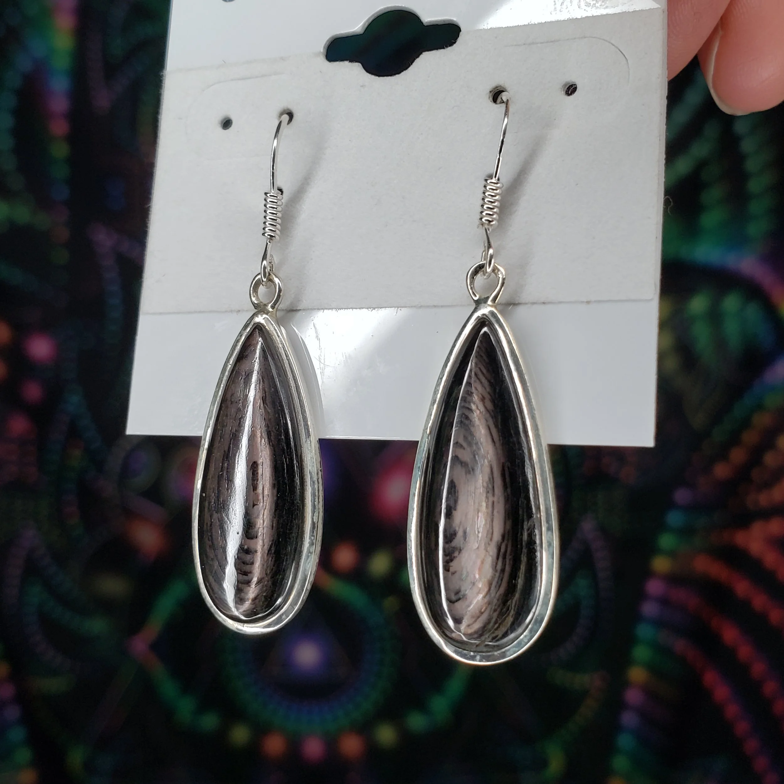 Hypersthene Sterling Silver Earrings - Crystal Healing Jewelry
