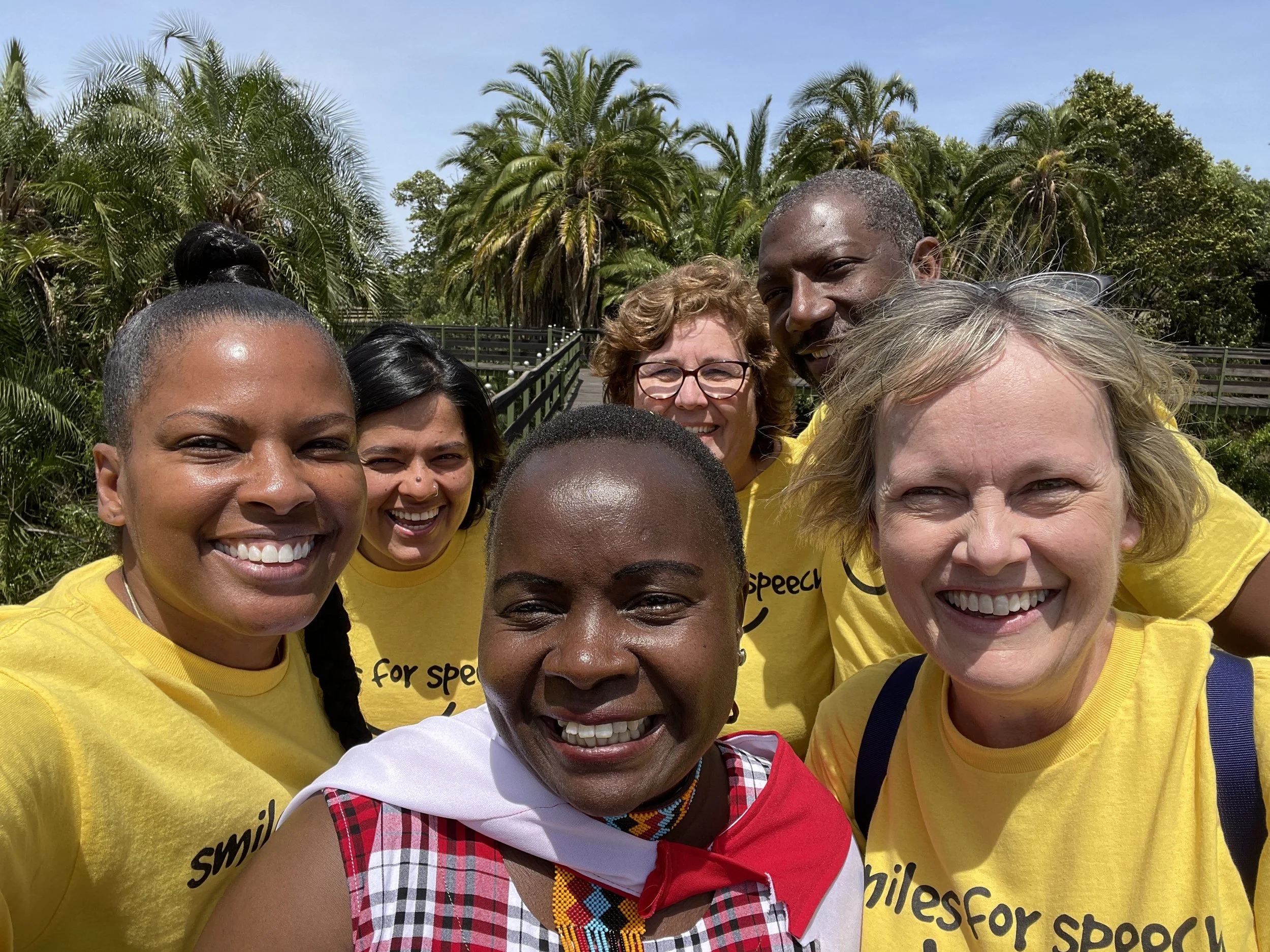Smiles for Speech Team in Kenya