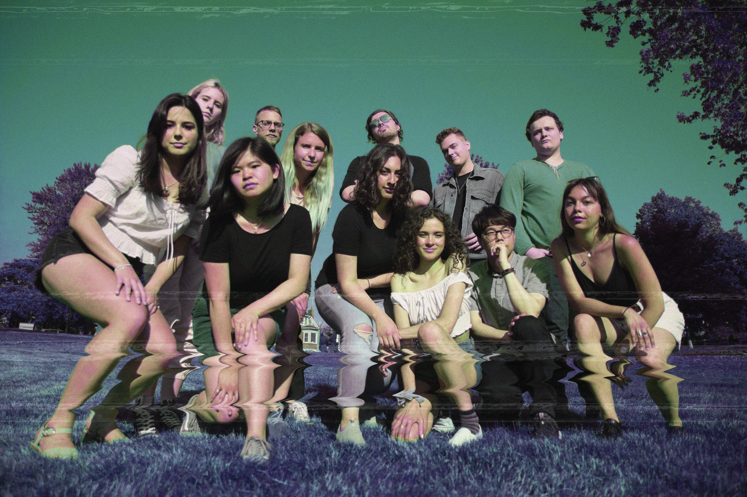 From Left to Right: Elena, Natalie, Rachel, Anthony, Miriam, Golsa, Sina, Yasmin, Nick, John, Tom, Julia