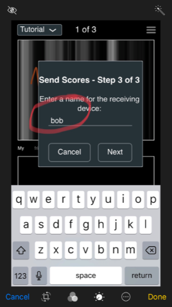 4.) You’re almost done.  Your last task is to enter a name that you’ll call the Receiver.  I use the name Bob since I send most data to my friend Bob: