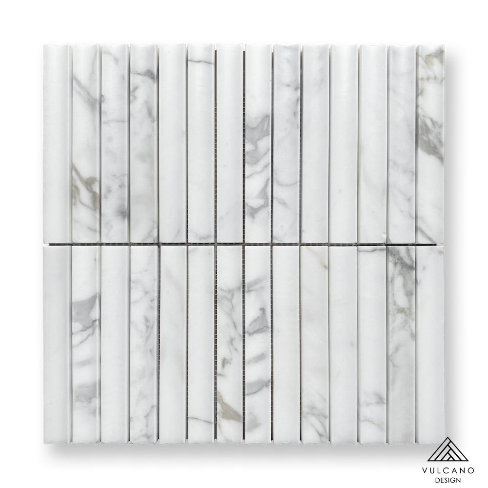 CALACATTA GOLD, MINI CONCAVE FLUTE