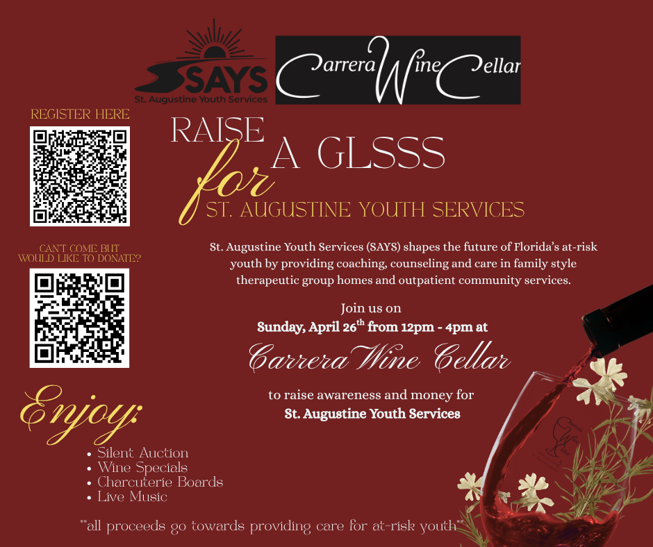 Raise a Glass for St. Augustine Youth Services