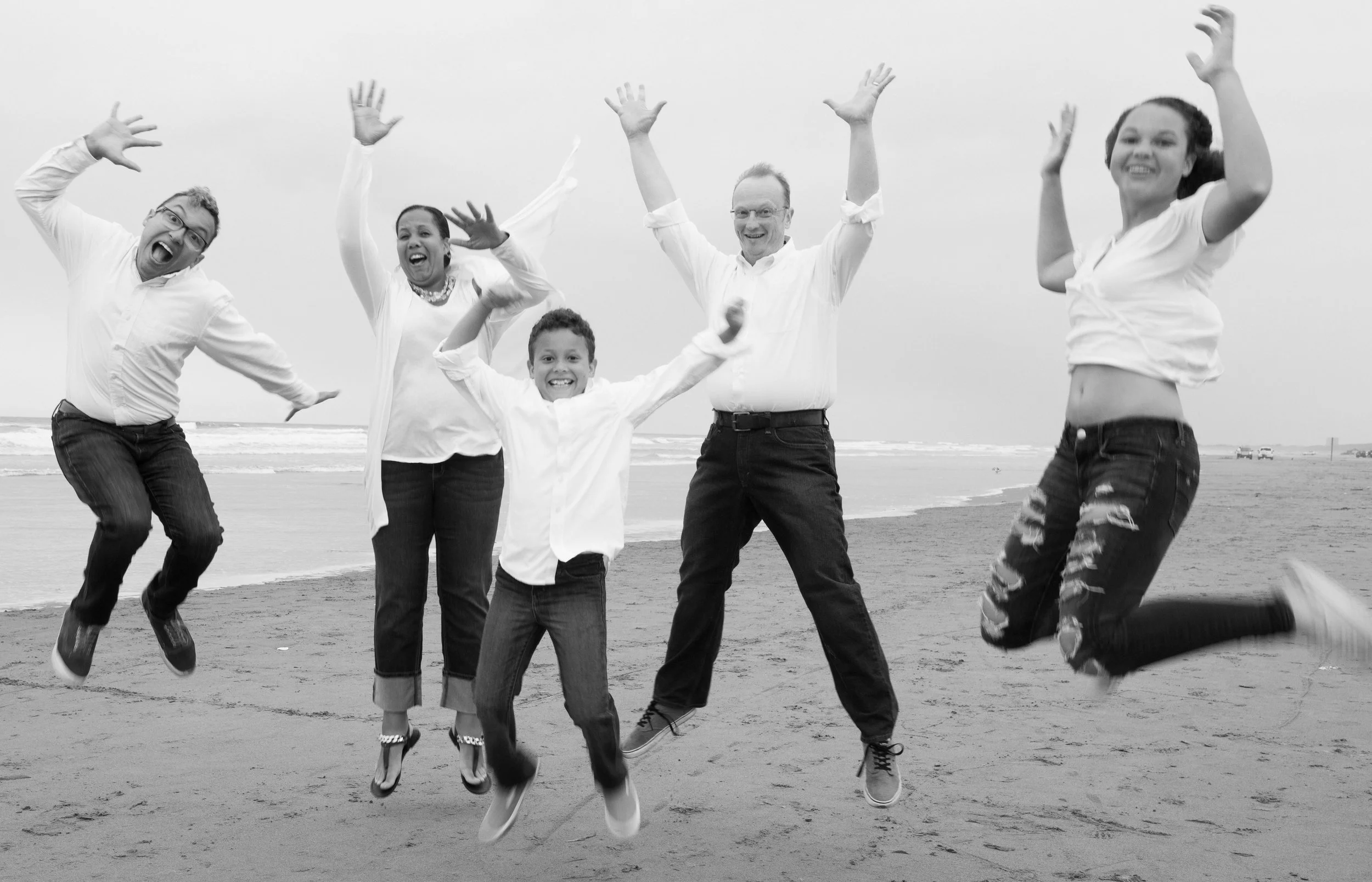 The Malcolms (L to R) Christian, Kimberly, Alexander, David, Sophia