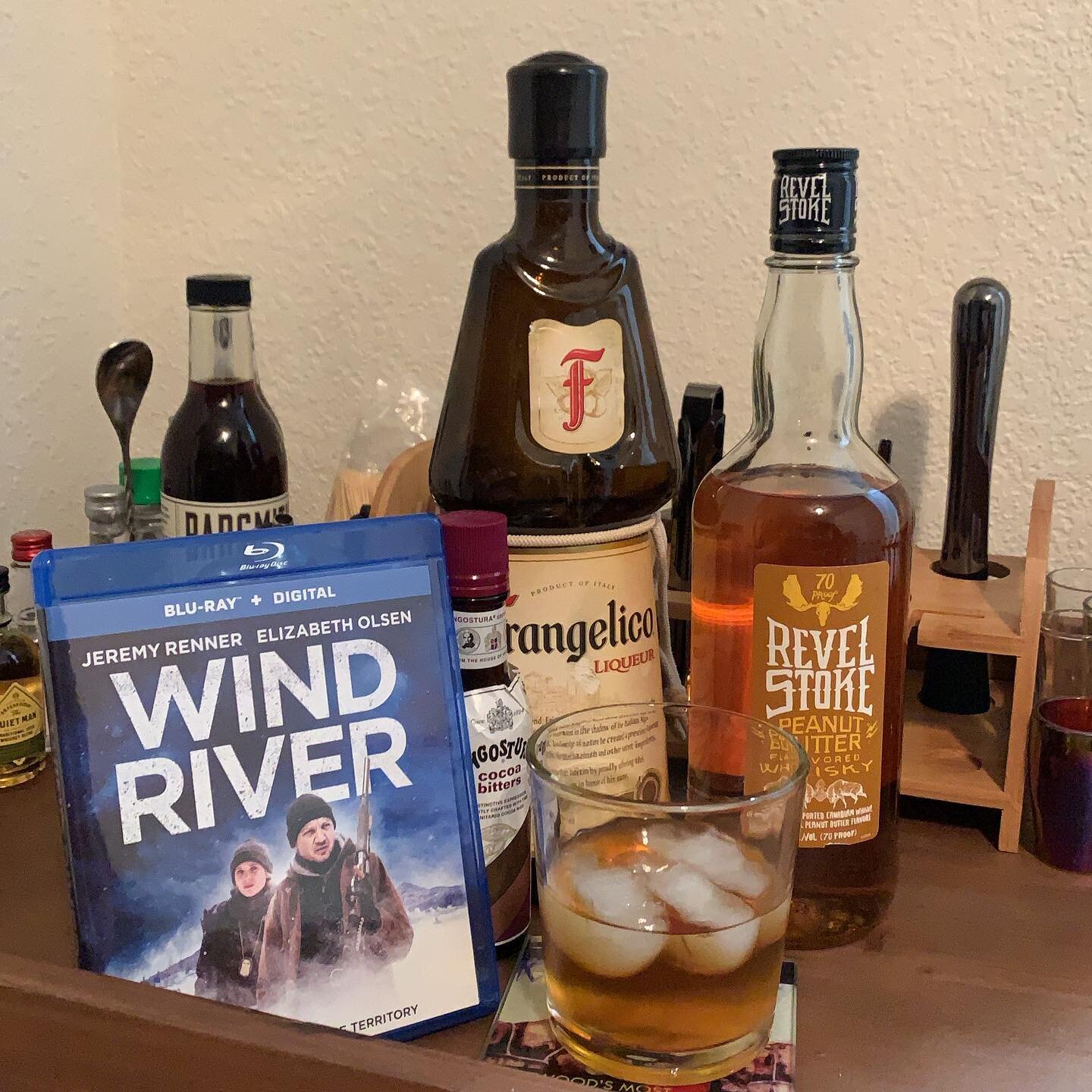Wind River and a peanut butter hazelnut joint task force

&bull;2oz of Fish and Wildlife Officer Peanut Butter Whiskey
&bull;1oz of FBI Agent Frangelico
&bull;.5oz of maple syrup
&bull; 4 dashes of cocoa bitters