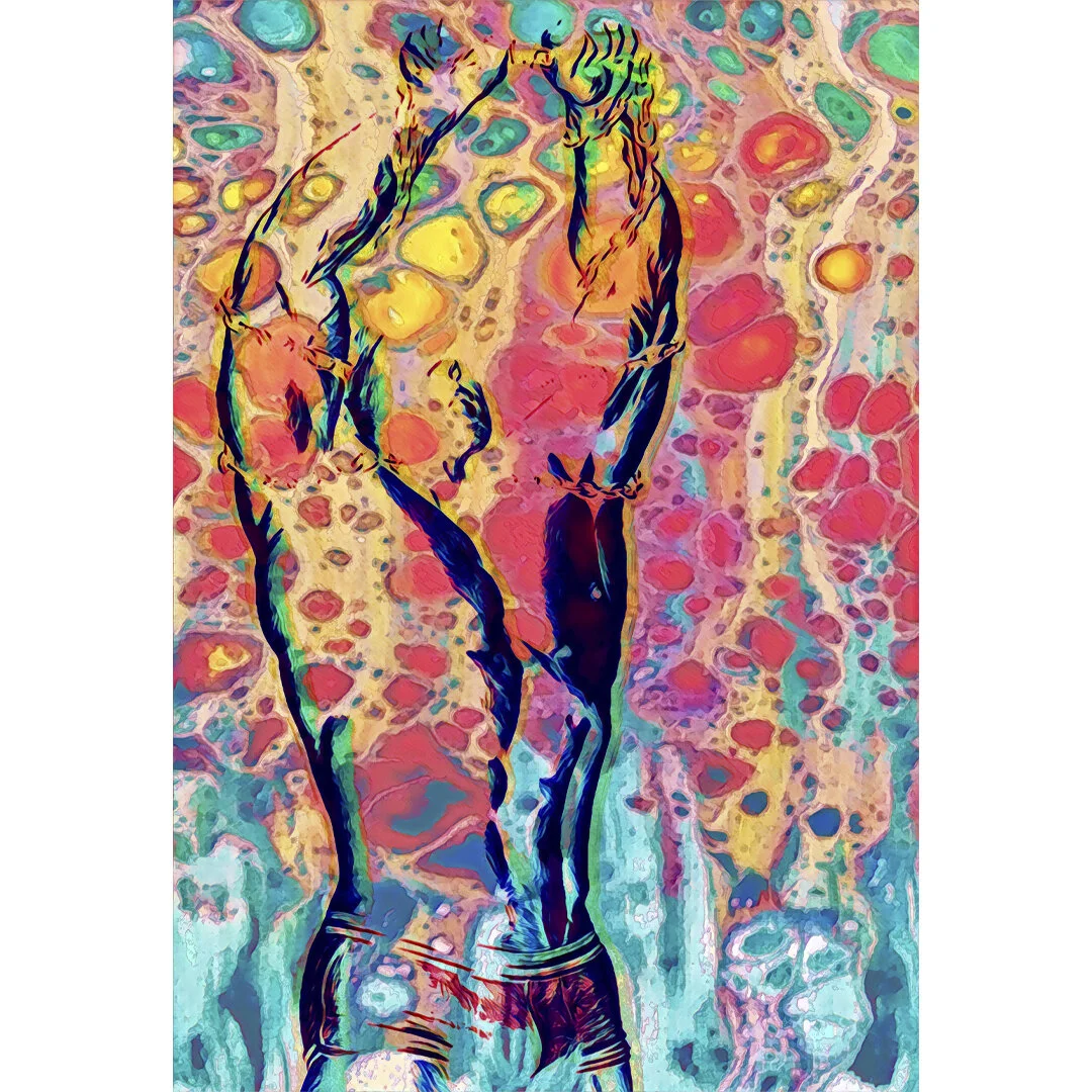 Chains, 19x13in, ink on photorag, 2018