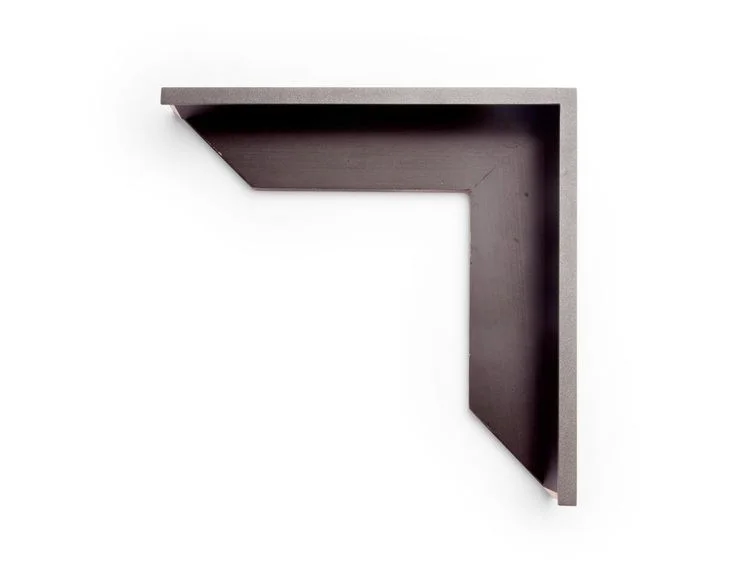 Dark Grey This float frame has a 1/2" top in a "Mica" dark grey finish, with a black platform. AL809MICA