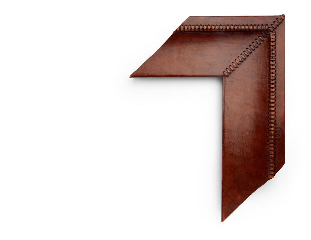 Stitched Tan Cove A 6 inch leather-wrapped frame, this tanned natural leather frame is decorated with matching stitching along the corners and outer cove. There are many finishes and leathers to choose from, and no two are exactly alike.