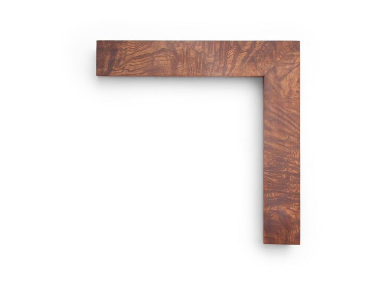 Light Antique Flat A 2-1/8 inch hardwood frame in olive burl, with a light antique brown stain and flat face.