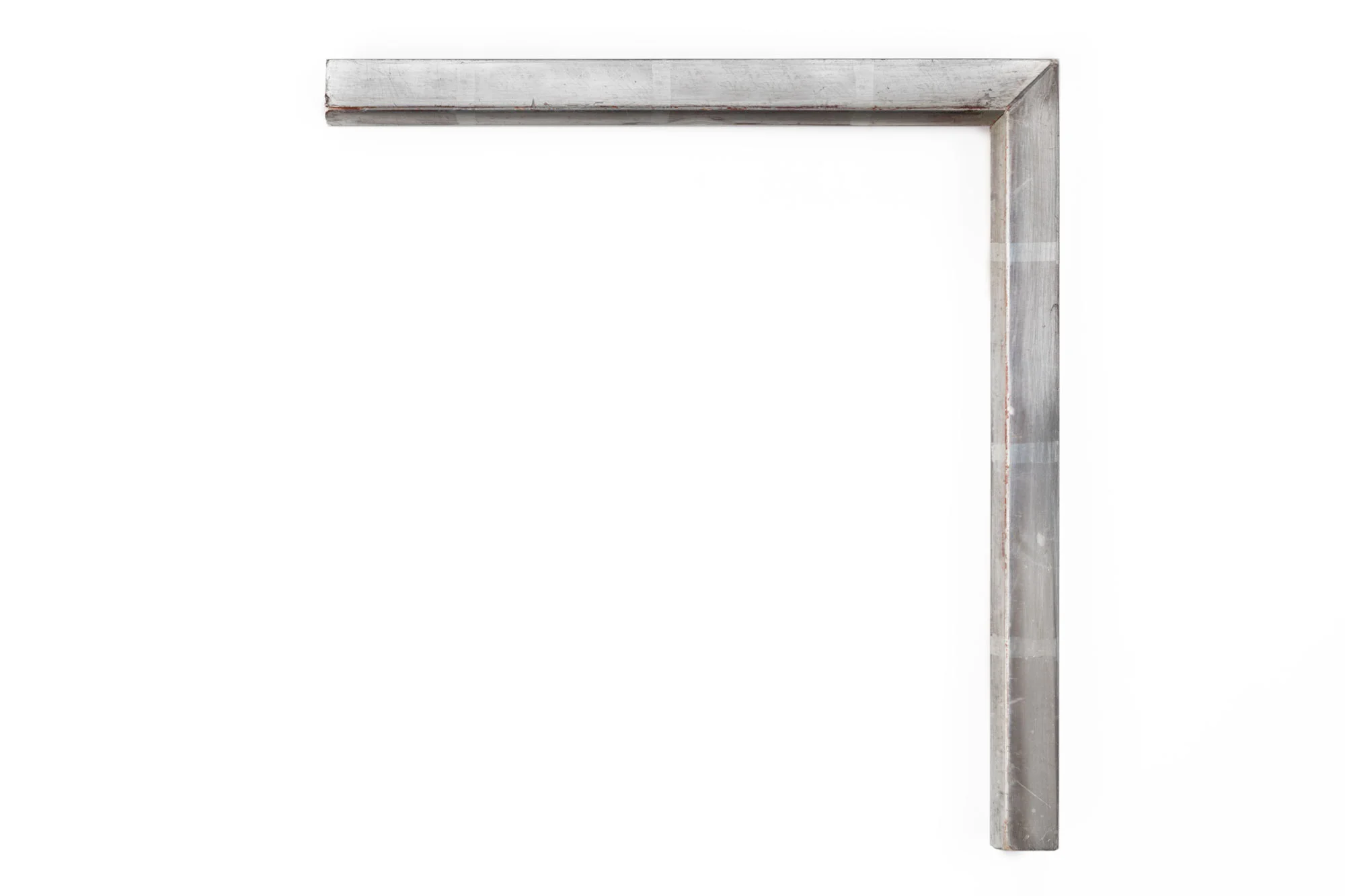 White Gold Slant 1" White Gold over Black, Reverse Slant