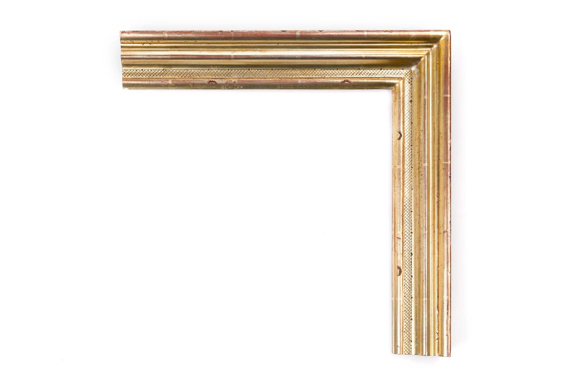 Gold Ludins 2 3/4" 22kt Gold Multi-tiered carving inspired by artist Eugine Ludins