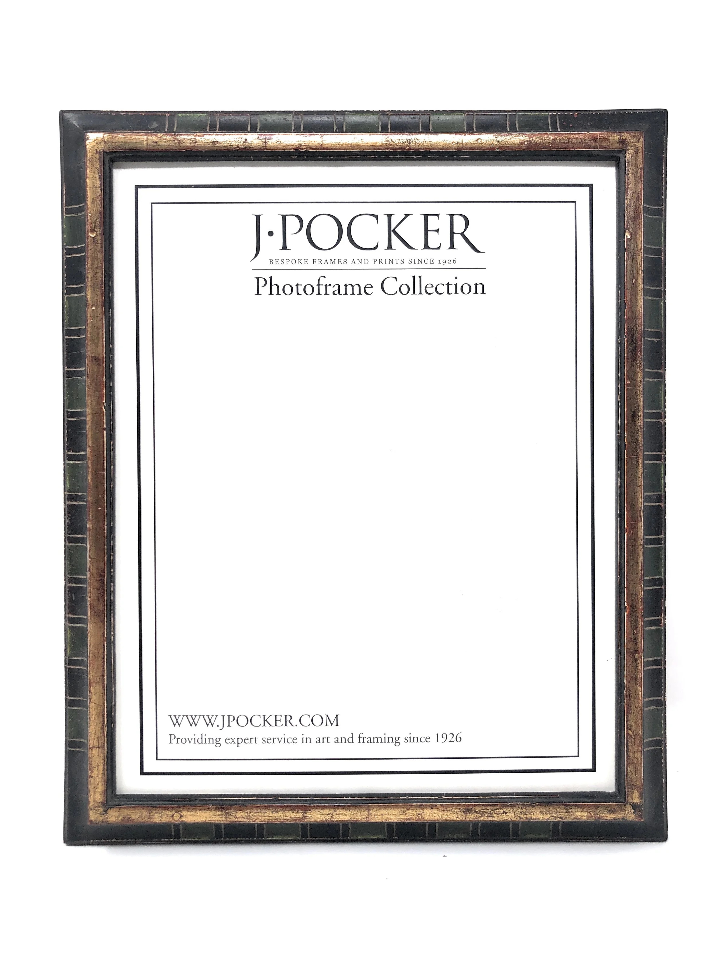 Yellow Gold Green-Red Clay Scoop Picture Frame