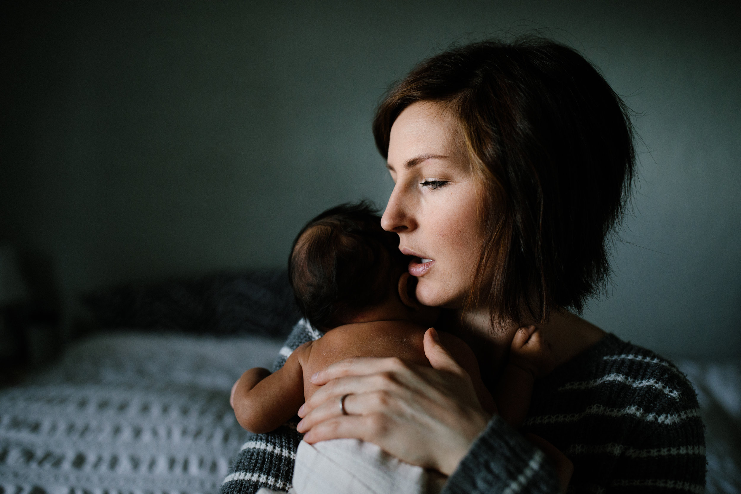 seattle newborn photographer - at home