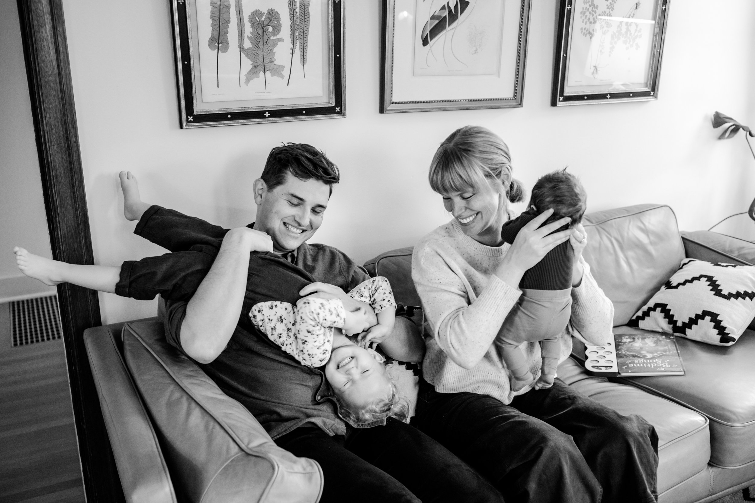 seattle newborn photographer - in home lifestyle