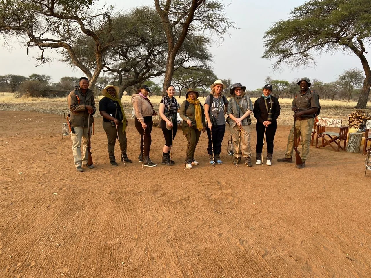 On our walking safari