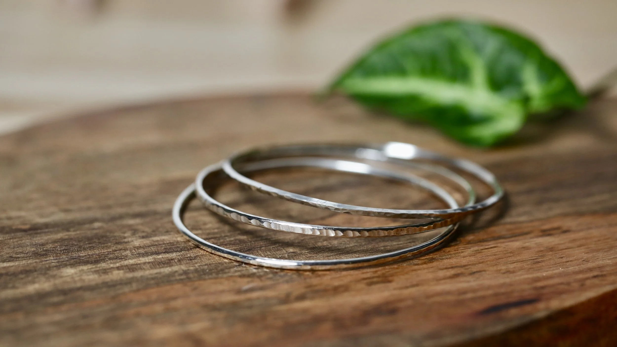 silver stacking bangles - free online course