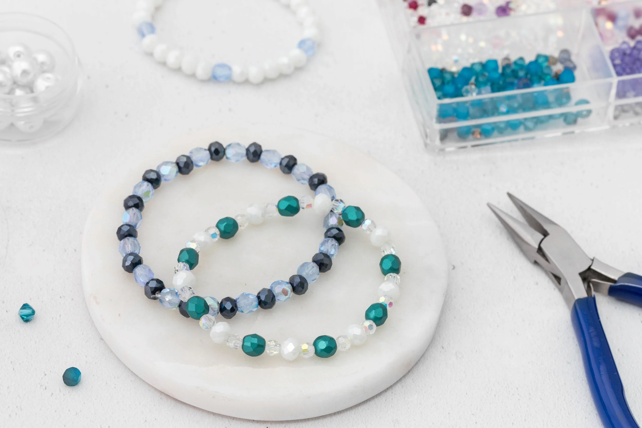 Make a Stretchy Elastic Bracelet - a free video tutorial from jewellers academy  