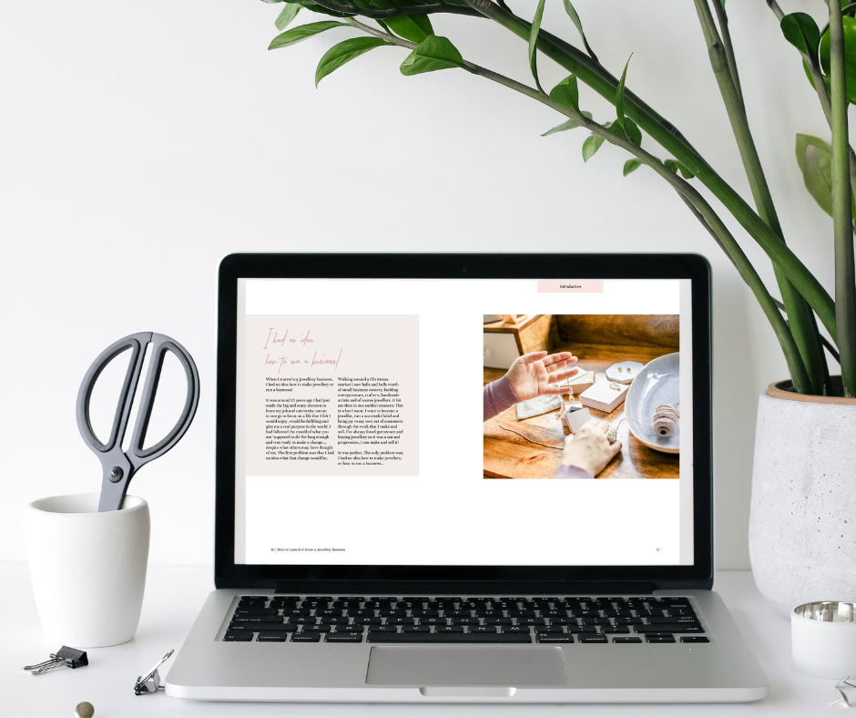 my bestseller Start and Grow a Profitable Jewellery Business is now available as an e-book