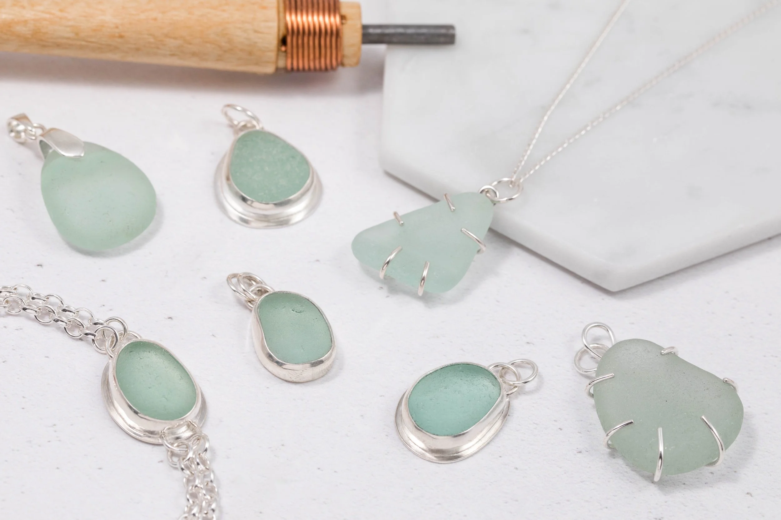 How to Choose the Right Setting for Sea Glass: Bezel, Claw or Drilled?