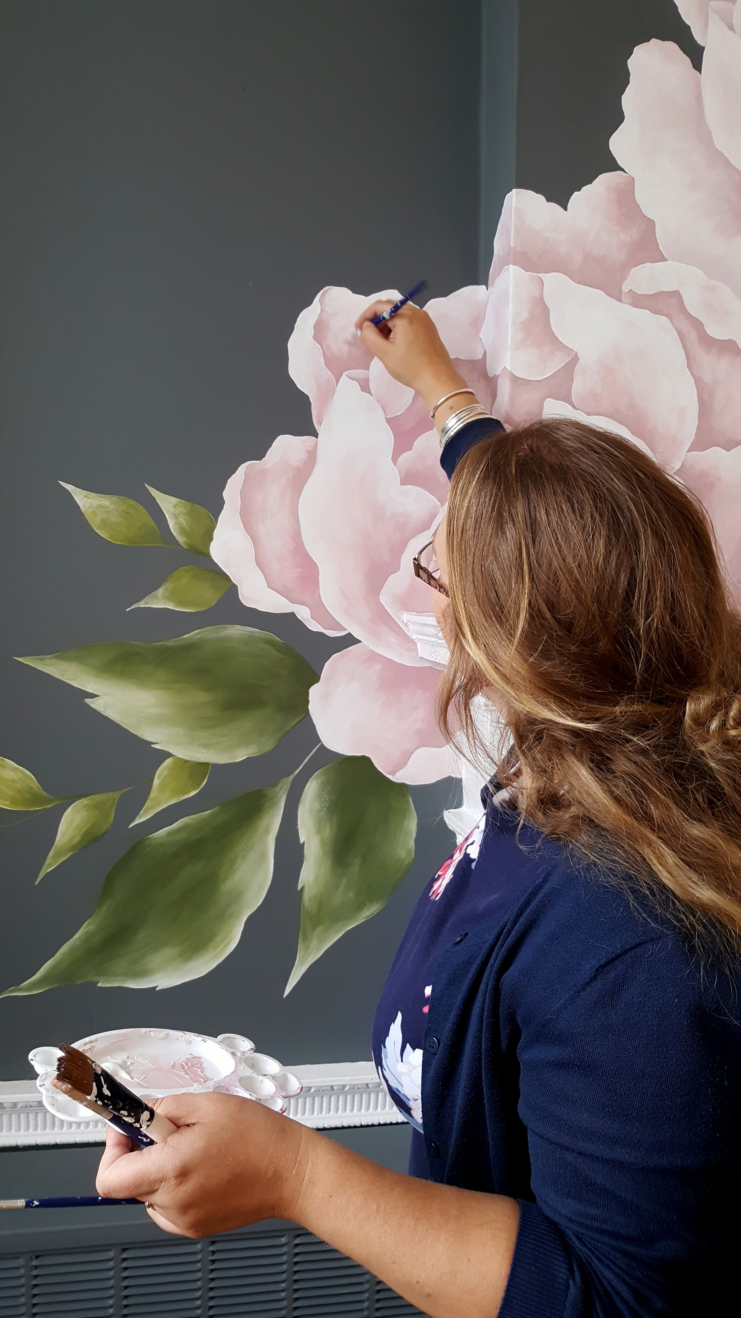 Painting on a bit of a larger scale!