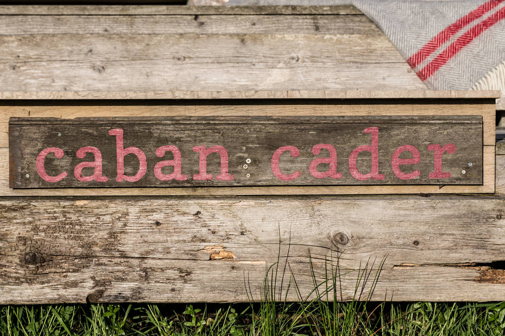 Caban Cader sign