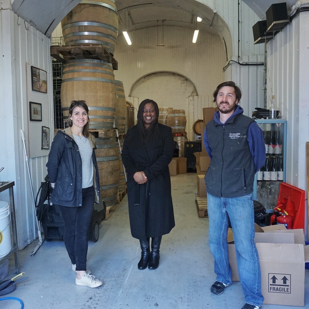 It was truly a pleasure today to welcome our MP @marshadecordova_ to the winery where we showed her the operation and some of our 2020 fermentations in action! It&rsquo;s great to connect regarding our local community and hear her advice on how we ca