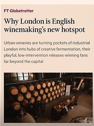 Why London is English Winemaking&rsquo;s new hotspot. 

Thanks to @victoriadaskalwine for featuring us in esteemed company on @ftglobetrotter 🗞️🍷 

&ldquo;We wanted to be where the people are, says co-founder Sergio Verrillo.

[&hellip;]

This etho